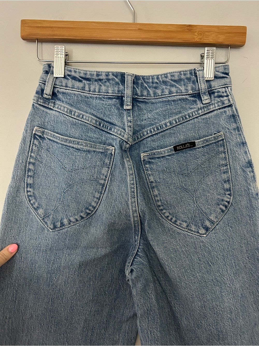 Rolla's Sailor High Rise Crop Wide Leg Jeans Size 25 - Picture 3 of 8